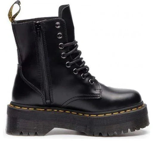 Dr. Martens Jadon Platform Boots Black Smooth Leather
