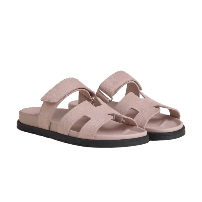 Hermes Chypre Sandal – Pink Suede