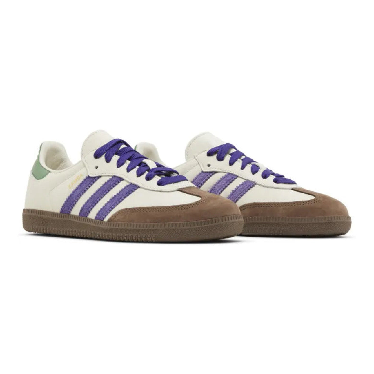 Adidas Samba OG – Off White Core Purple Green Brown
