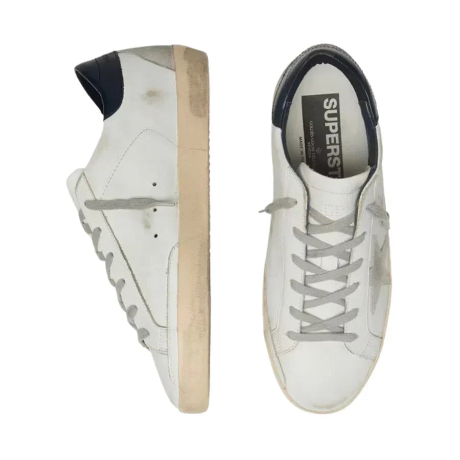 Golden Goose Superstar – Black Glitter Heel