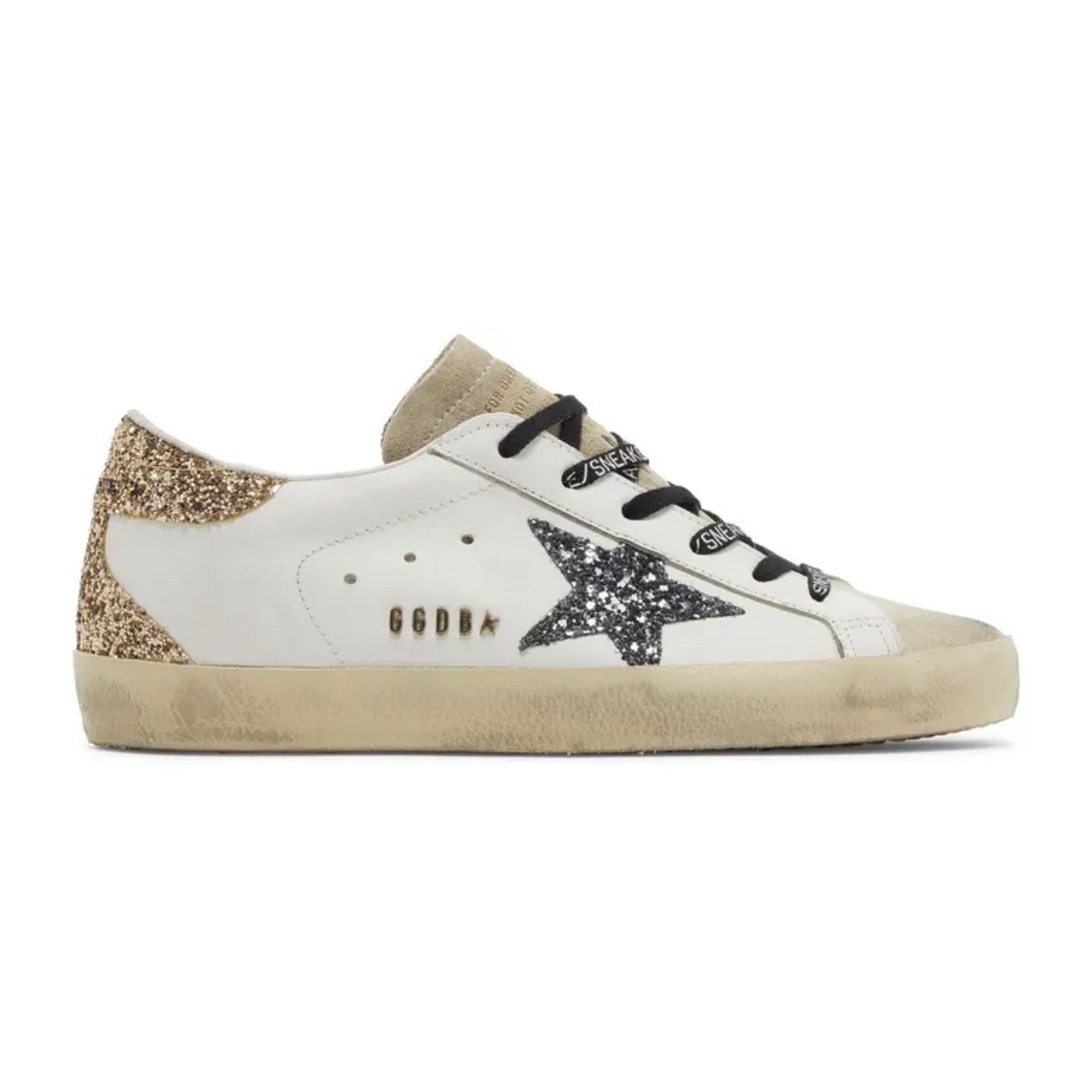 Golden Goose Wmns Superstar 'Optic White Seedpearl Glitter'