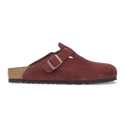 Birkenstock Boston Burgundy – Suede Leather Zinfandel