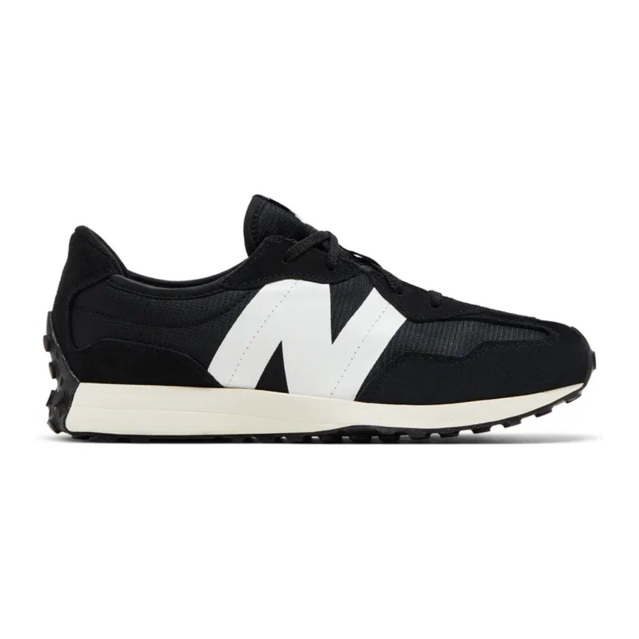 New Balance 327 Big Kid 'Black White'