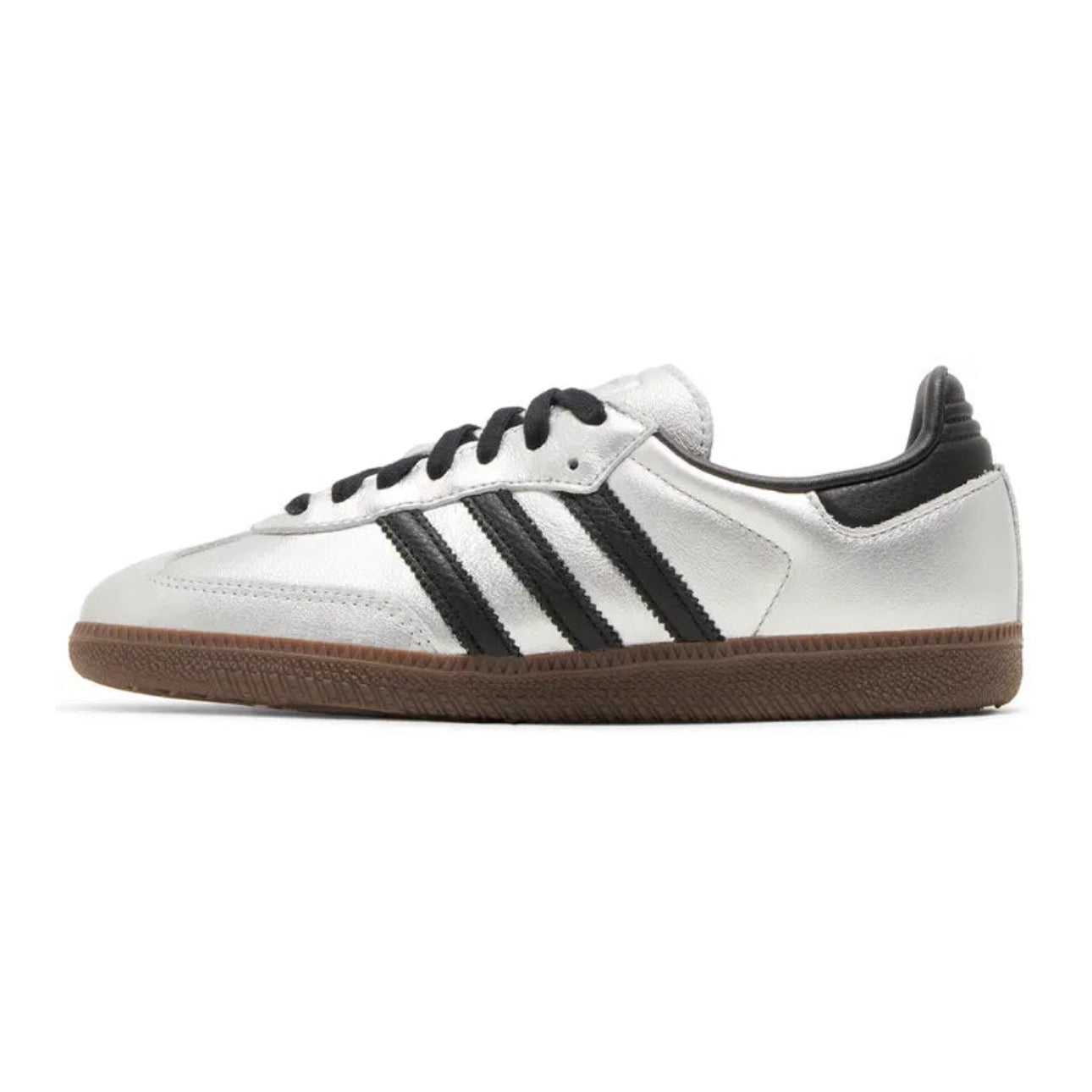 Adidas Samba OG – Silver Metallic Black Gum
