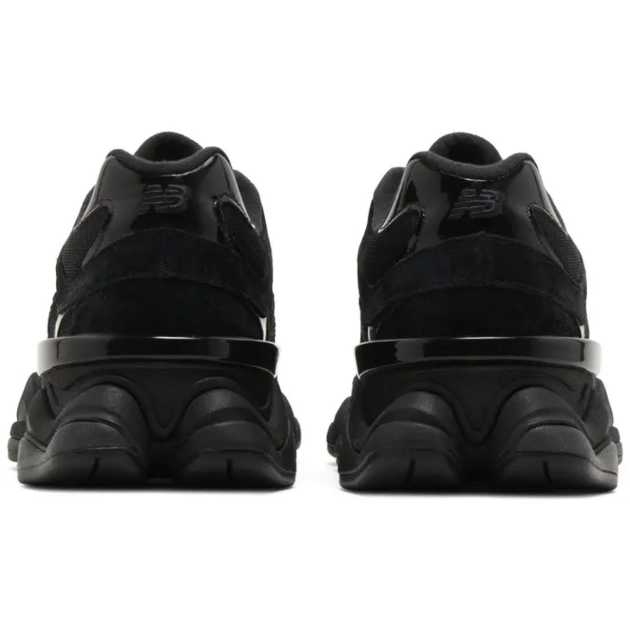 New Balance 9060 'Triple Black Suede Patent