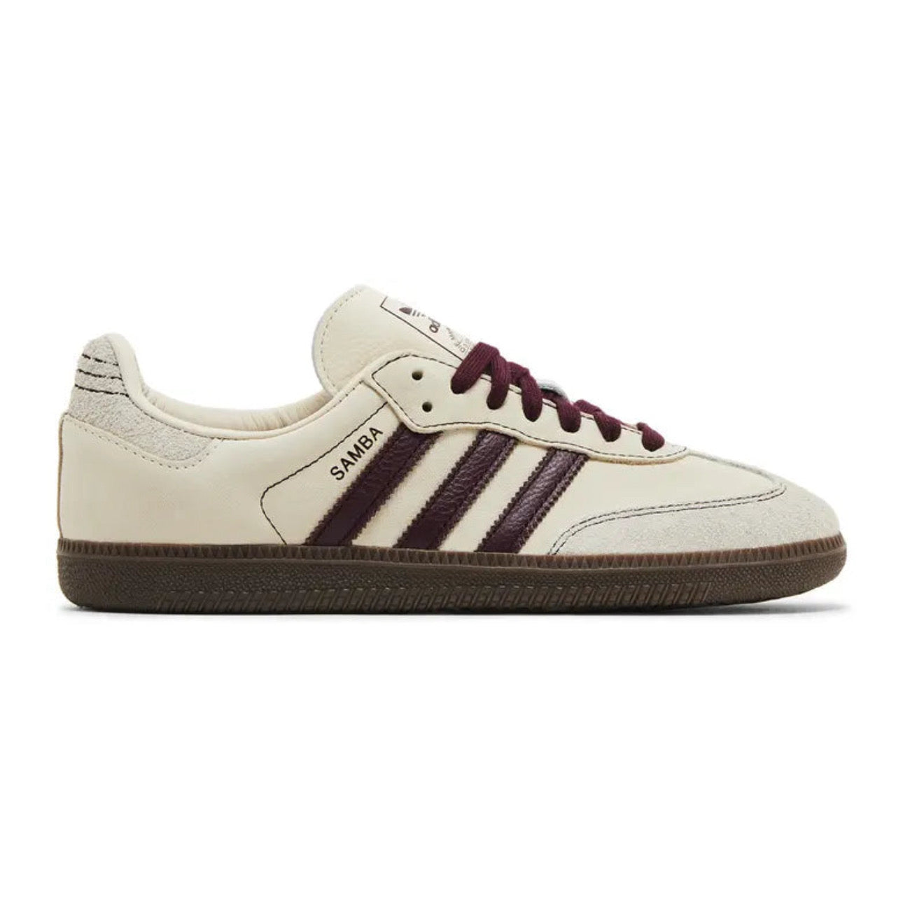 Adidas Wmns Samba OG 'Wonder White Maroon'