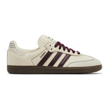 Adidas Wmns Samba OG 'Wonder White Maroon'