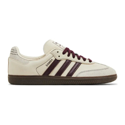 Adidas Wmns Samba OG 'Wonder White Maroon'