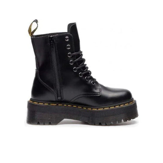 Dr. Martens Jadon Platform Boots Black Smooth Leather