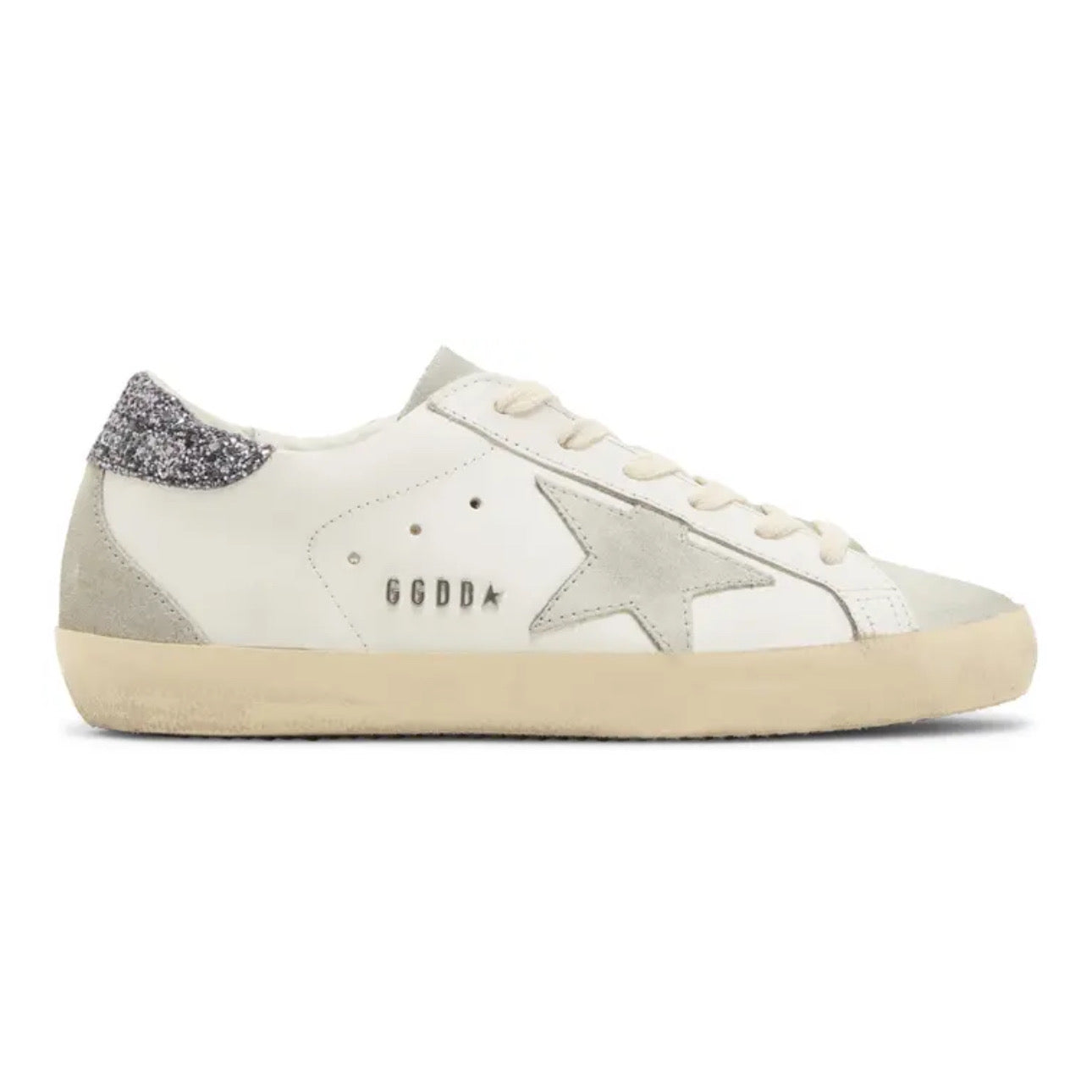 Golden Goose Wmns Superstar 'White Grey Glitter'