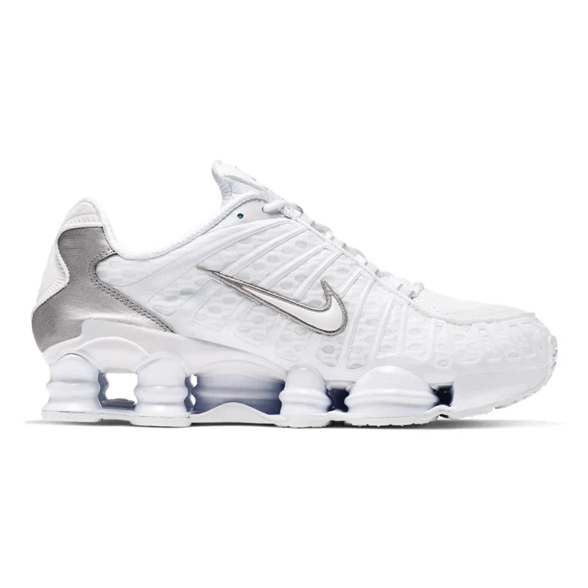 Nike Shox TL White/Metallic Silver/Max Orange/White