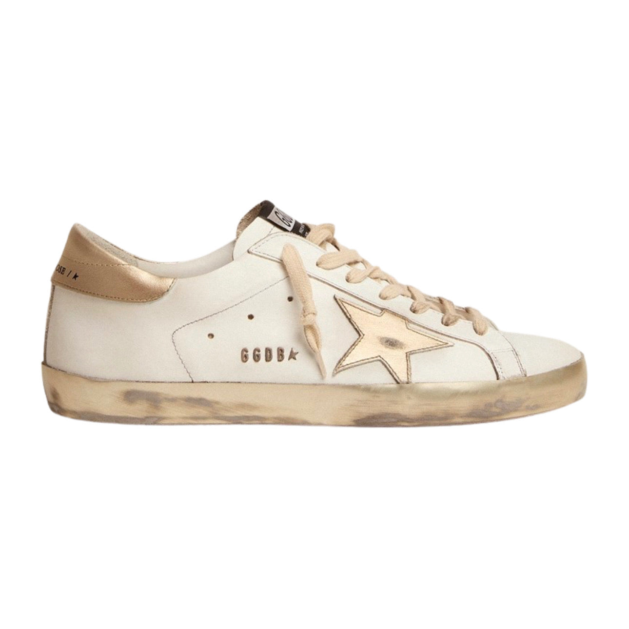 Golden Goose Super-Star – White Gold Sparkle