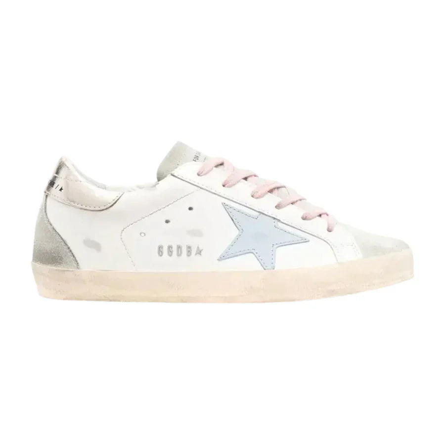 Golden Goose Super-Star – White Silver Ice Blue