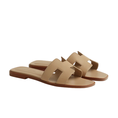 Hermes Oran Sandal Beige/Lin
