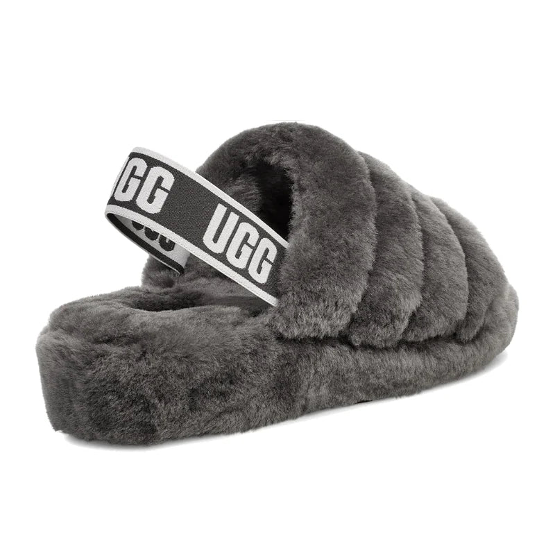 UGG Fluff Yeah Slide – Charcoal